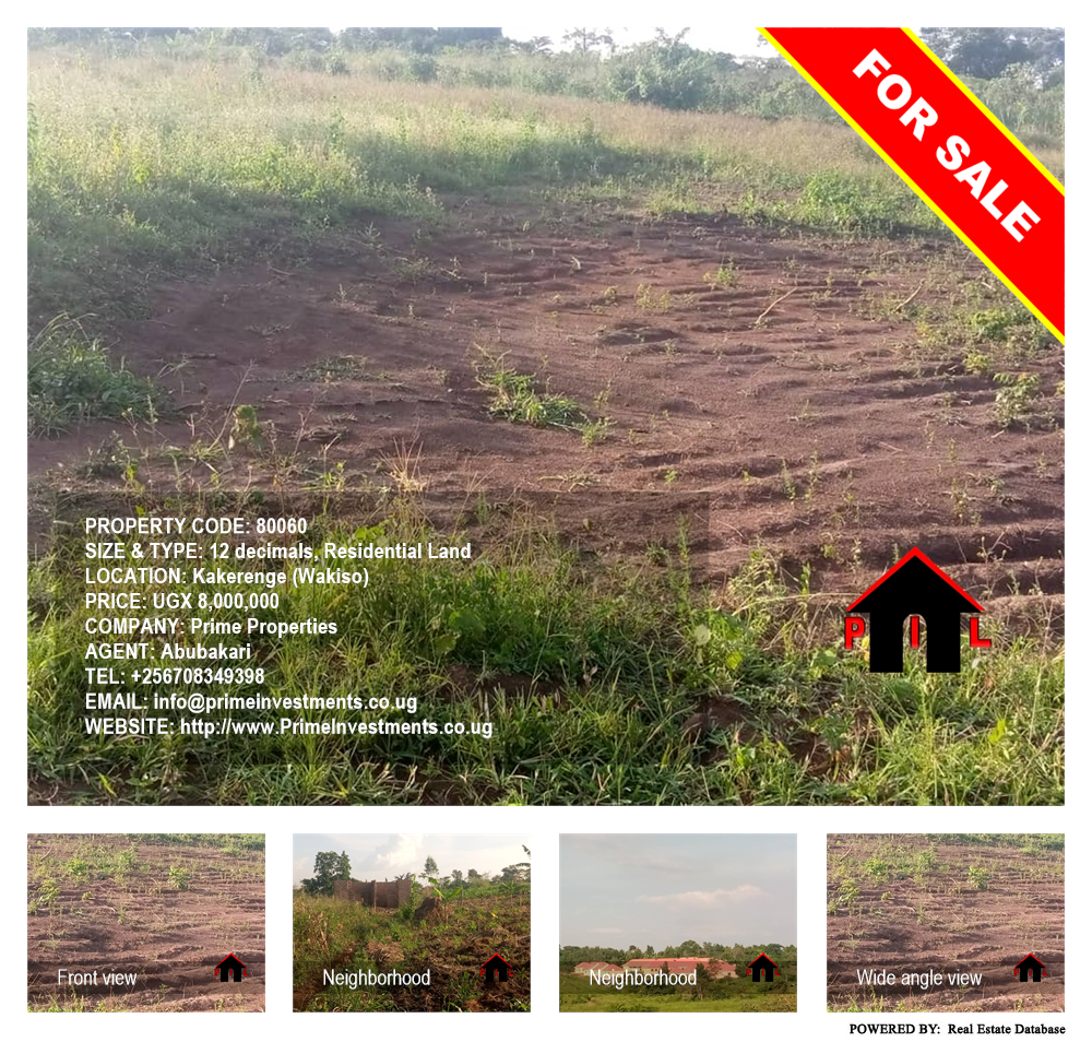 Residential Land  for sale in Kakelenge Wakiso Uganda, code: 80060