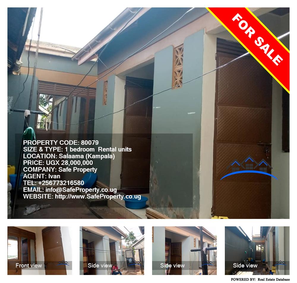 1 bedroom Rental units  for sale in Salaama Kampala Uganda, code: 80079