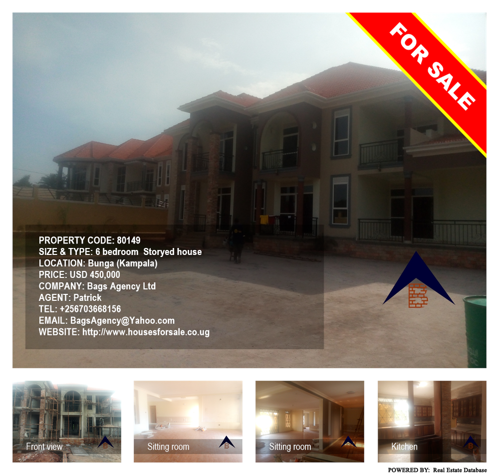 6 bedroom Storeyed house  for sale in Bbunga Kampala Uganda, code: 80149