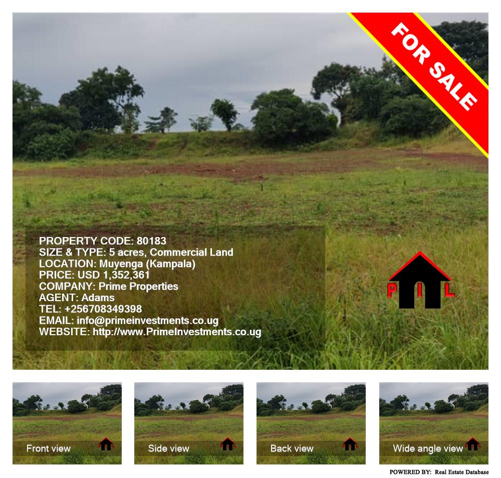 Commercial Land  for sale in Muyenga Kampala Uganda, code: 80183