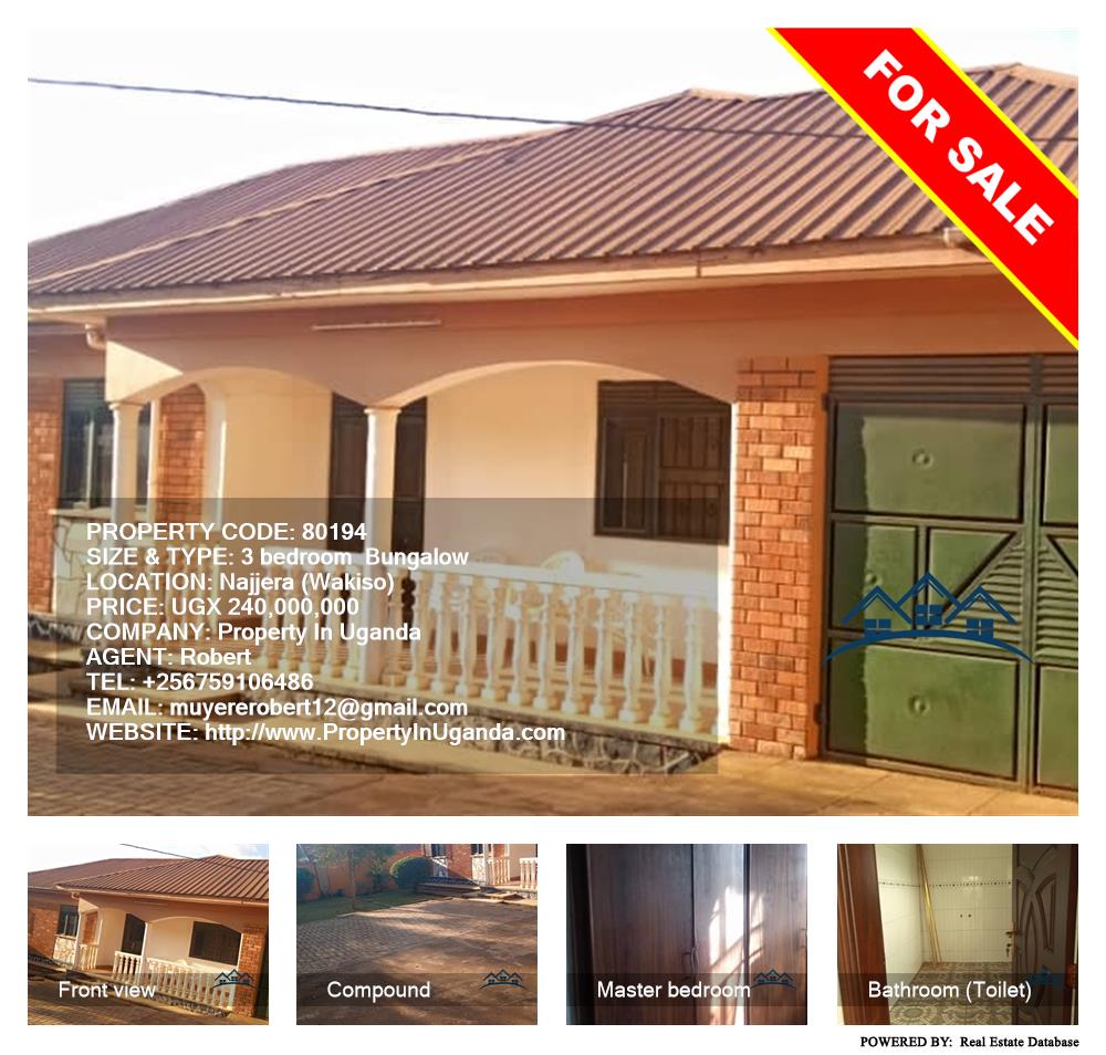 3 bedroom Bungalow  for sale in Najjera Wakiso Uganda, code: 80194