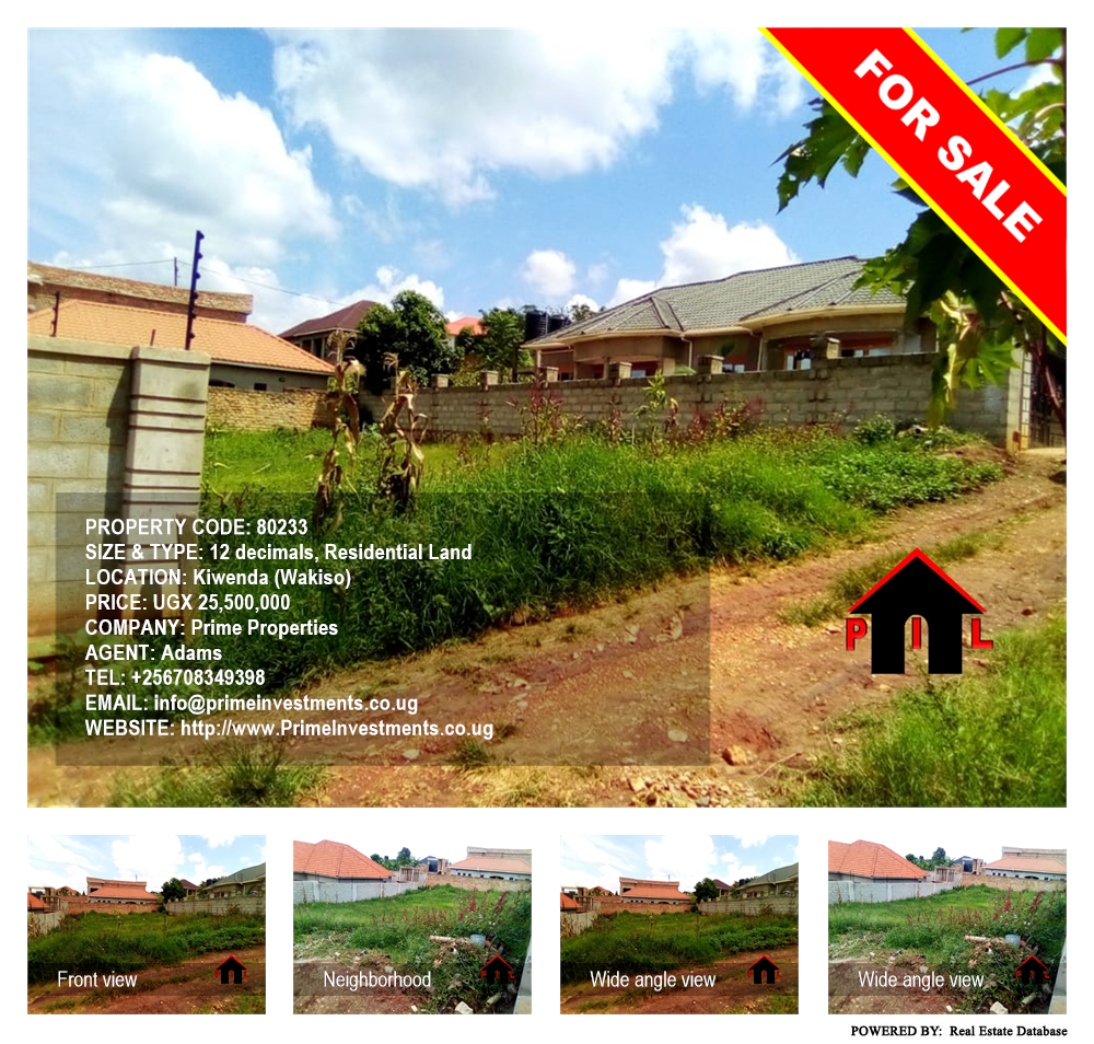 Residential Land  for sale in Kiwenda Wakiso Uganda, code: 80233