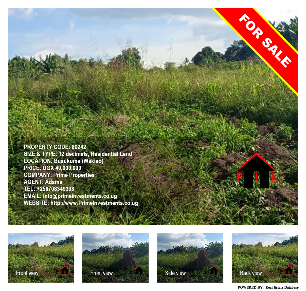Residential Land  for sale in Busukuma Wakiso Uganda, code: 80242