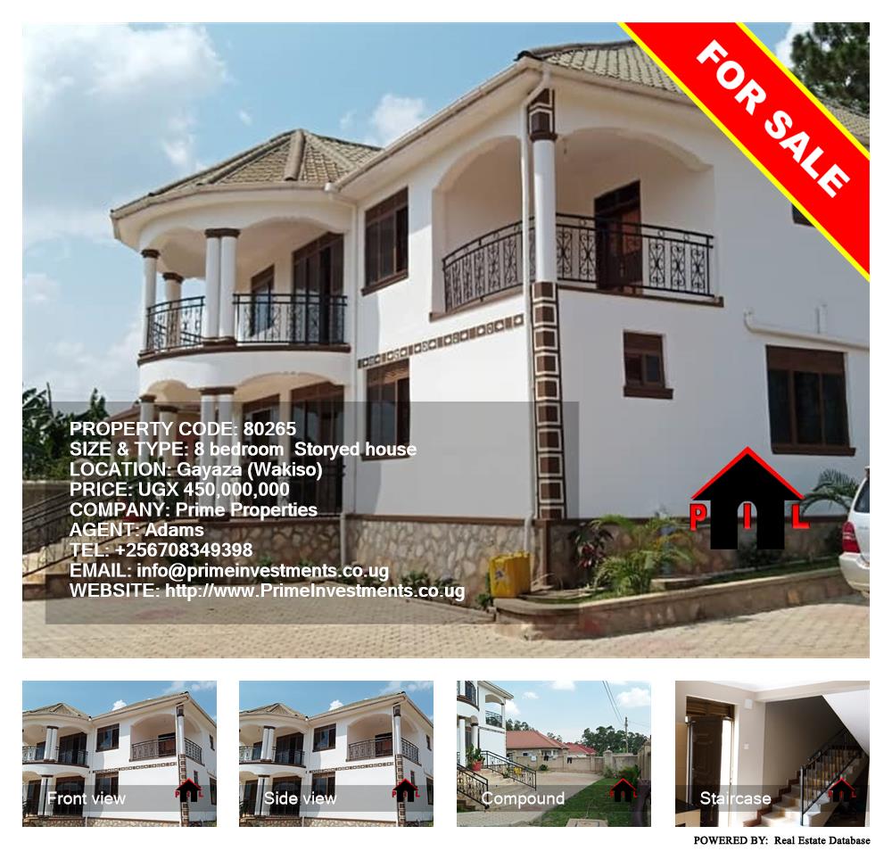 8 bedroom Storeyed house  for sale in Gayaza Wakiso Uganda, code: 80265