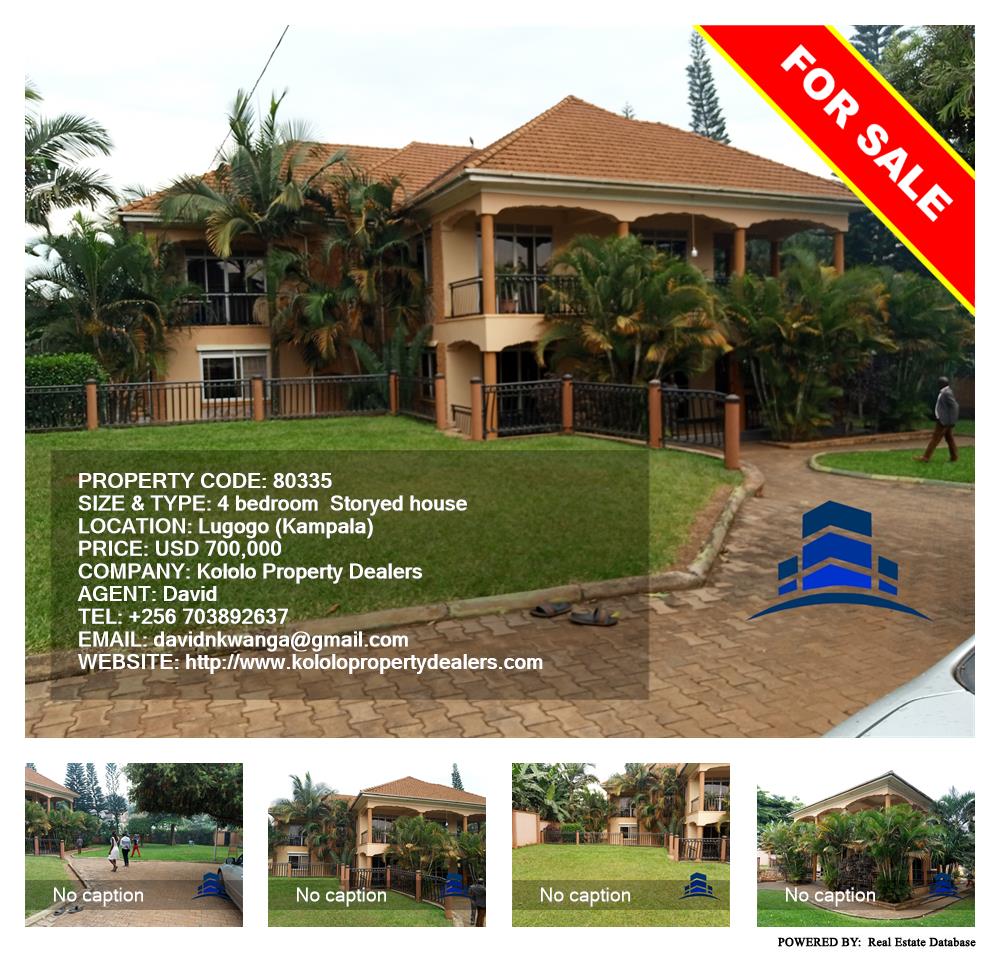 4 bedroom Storeyed house  for sale in Lugogo Kampala Uganda, code: 80335