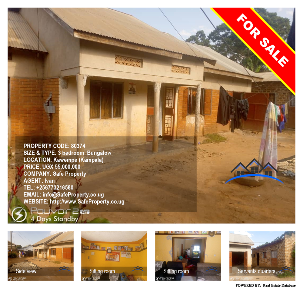 3 bedroom Bungalow  for sale in Kawempe Kampala Uganda, code: 80374