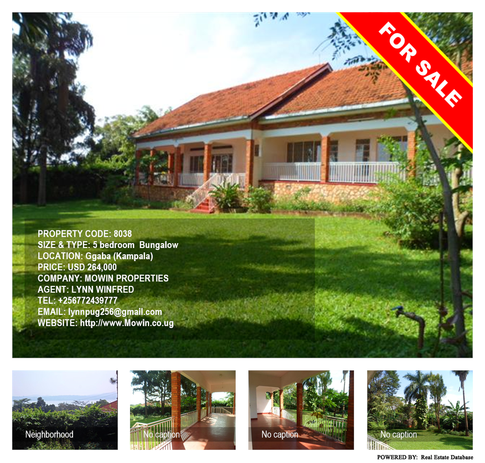5 bedroom Bungalow  for sale in Ggaba Kampala Uganda, code: 8038