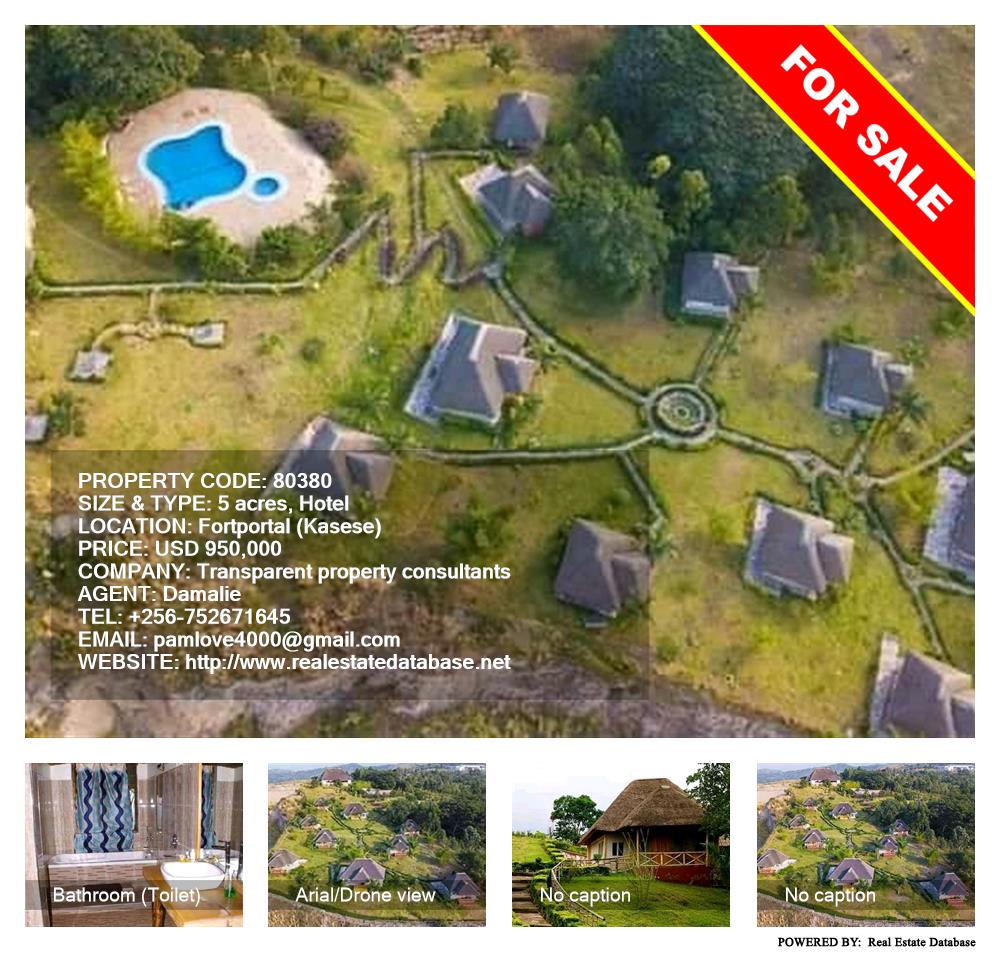 Hotel  for sale in Fortportal Kaseese Uganda, code: 80380