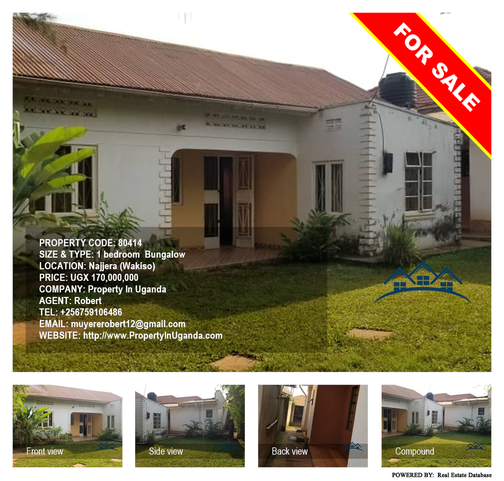 1 bedroom Bungalow  for sale in Najjera Wakiso Uganda, code: 80414