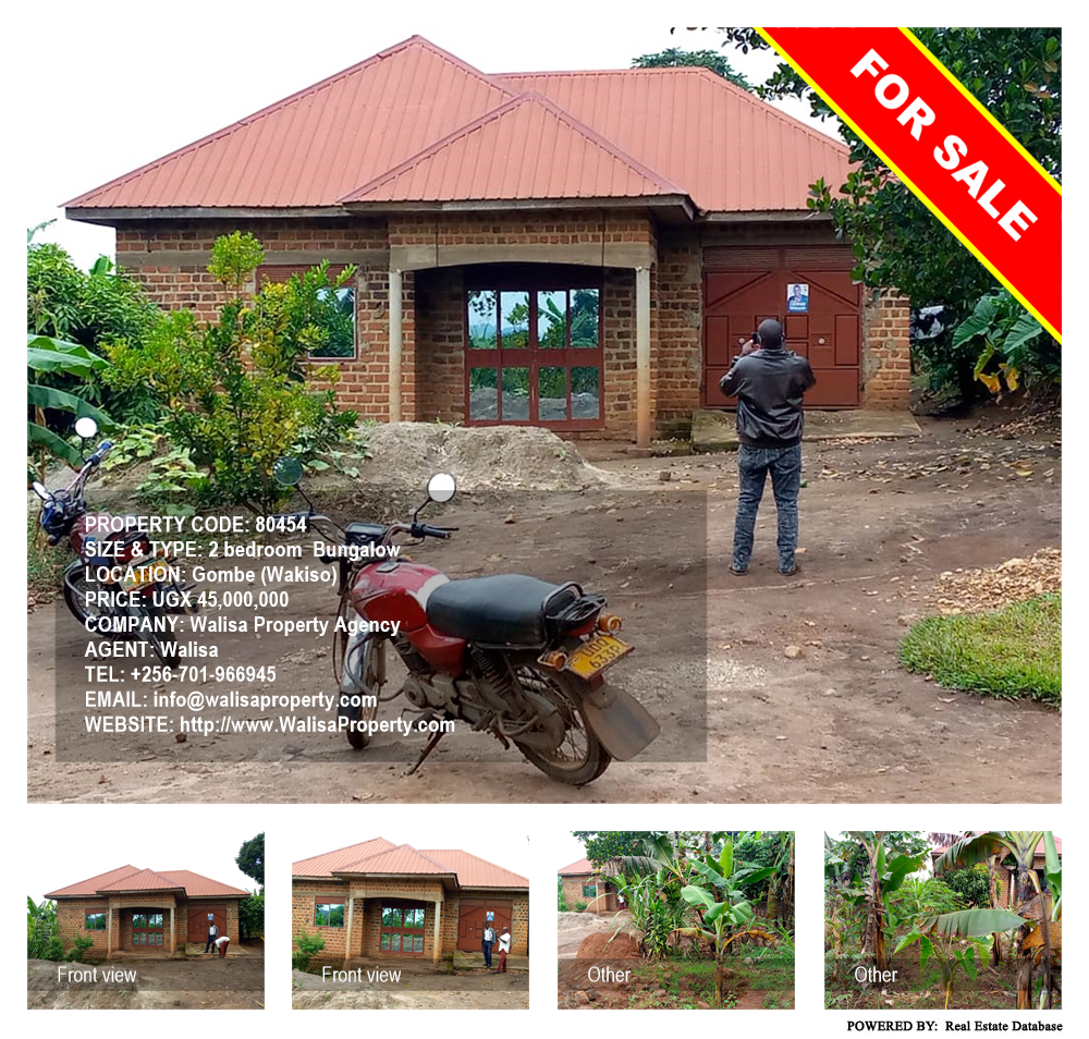 2 bedroom Bungalow  for sale in Gombe Wakiso Uganda, code: 80454