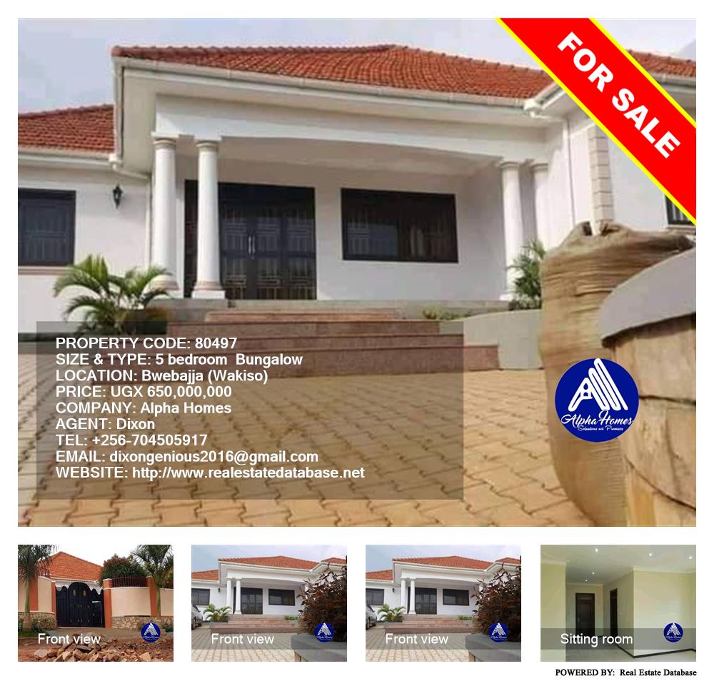 5 bedroom Bungalow  for sale in Bwebajja Wakiso Uganda, code: 80497