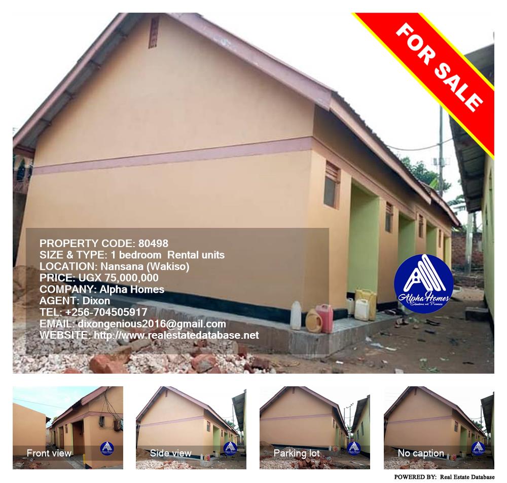 1 bedroom Rental units  for sale in Nansana Wakiso Uganda, code: 80498