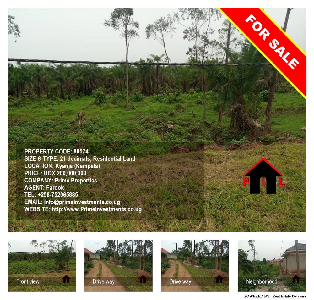 Residential Land  for sale in Kyanja Kampala Uganda, code: 80574