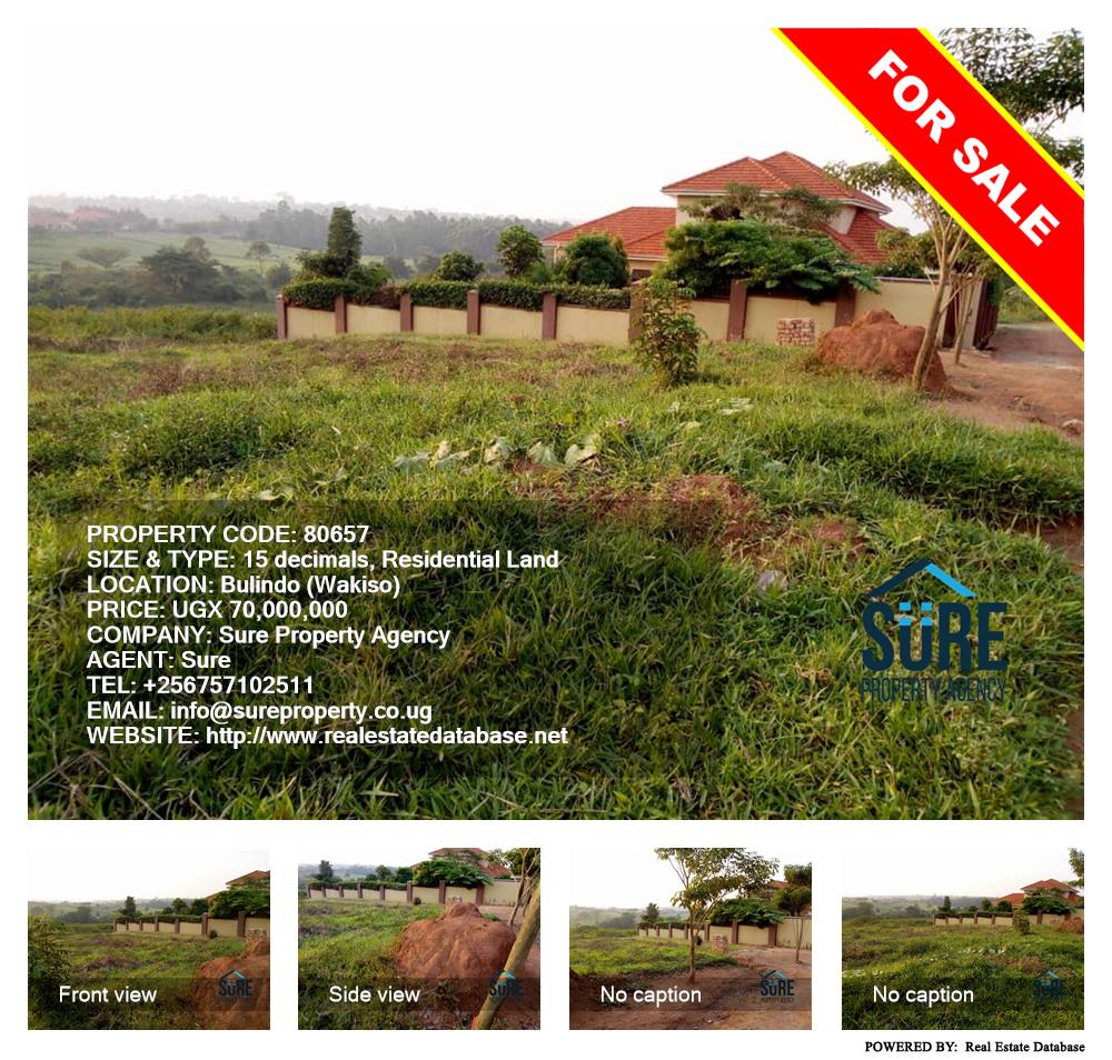 Residential Land  for sale in Bulindo Wakiso Uganda, code: 80657