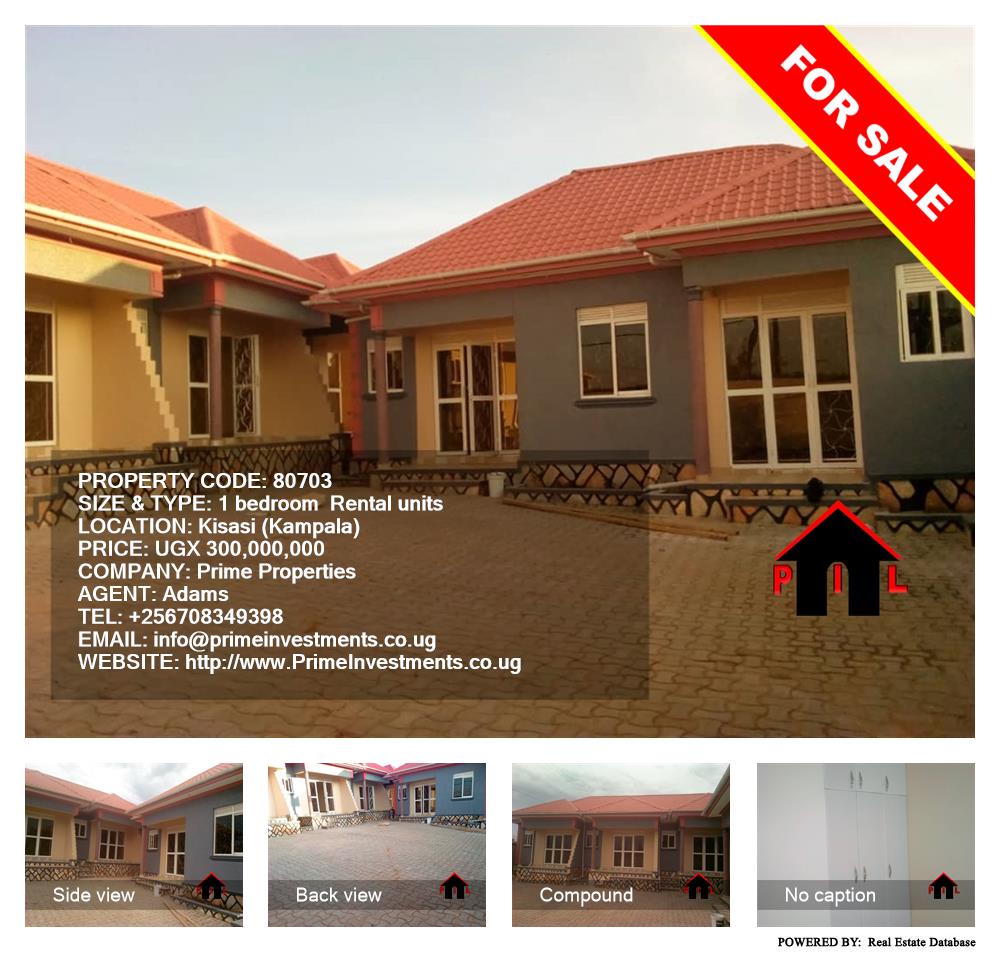1 bedroom Rental units  for sale in Kisaasi Kampala Uganda, code: 80703