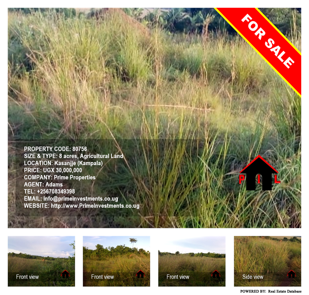 Agricultural Land  for sale in Kasanjje Kampala Uganda, code: 80756