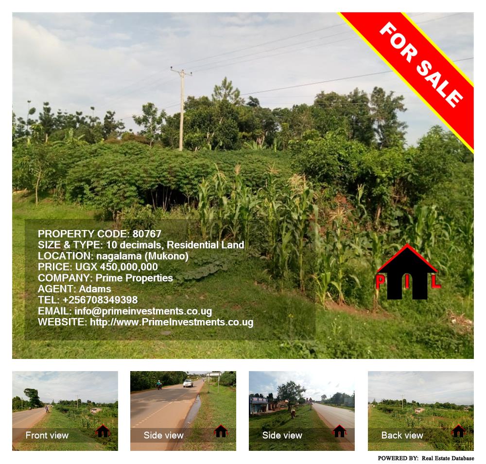 Residential Land  for sale in Naggalama Mukono Uganda, code: 80767