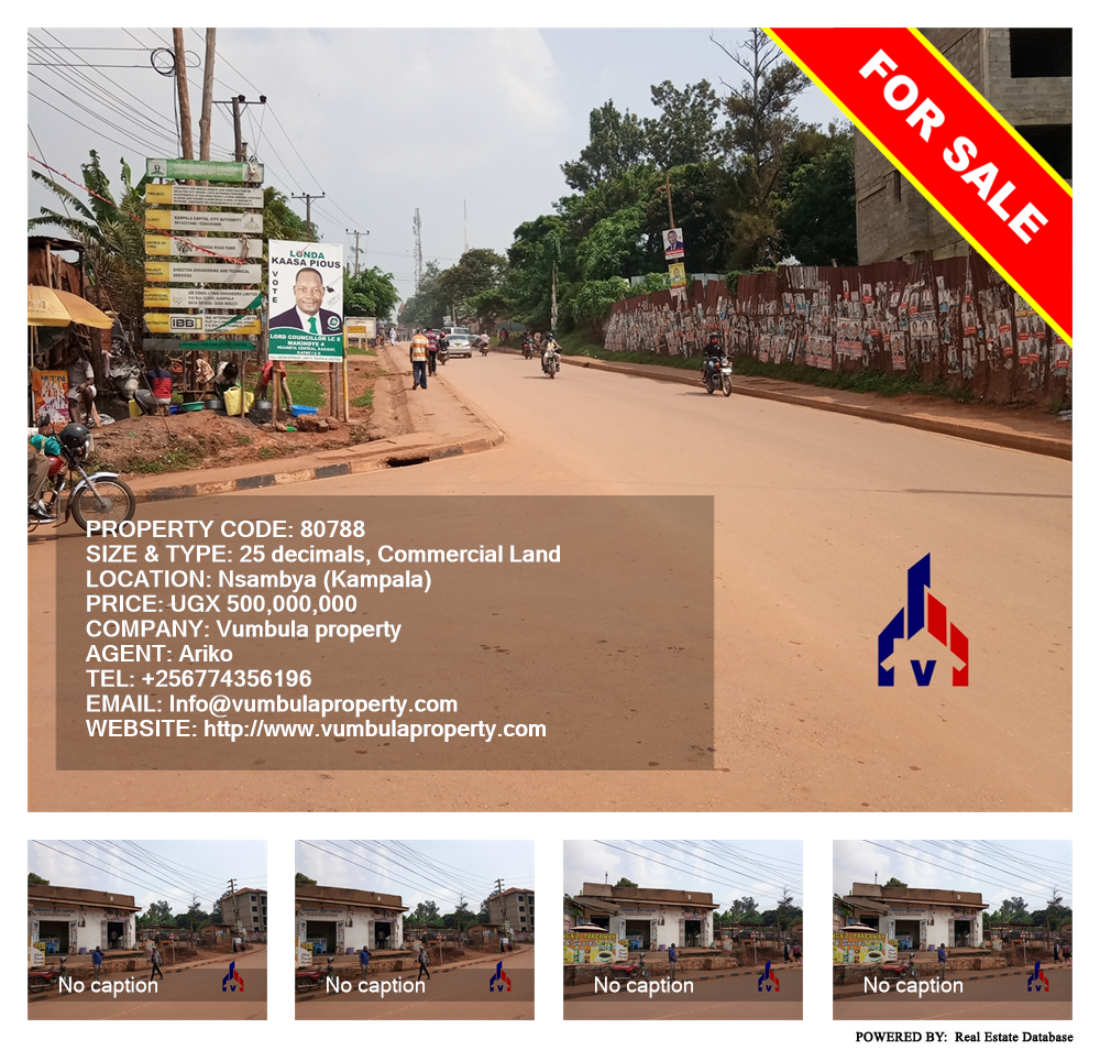Commercial Land  for sale in Nsambya Kampala Uganda, code: 80788