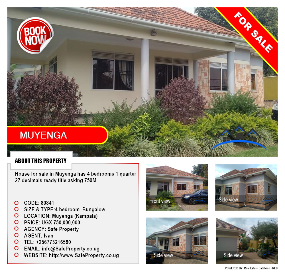 4 bedroom Bungalow  for sale in Muyenga Kampala Uganda, code: 80841