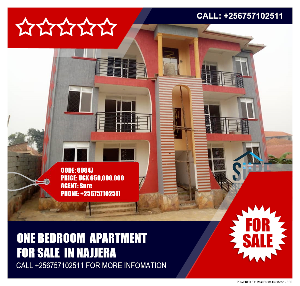 1 bedroom Apartment  for sale in Najjera Wakiso Uganda, code: 80847