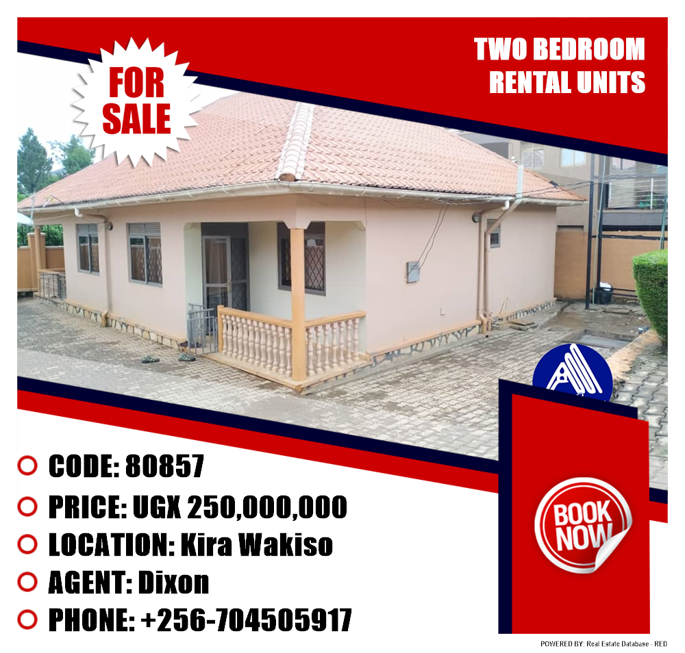 2 bedroom Rental units  for sale in Kira Wakiso Uganda, code: 80857