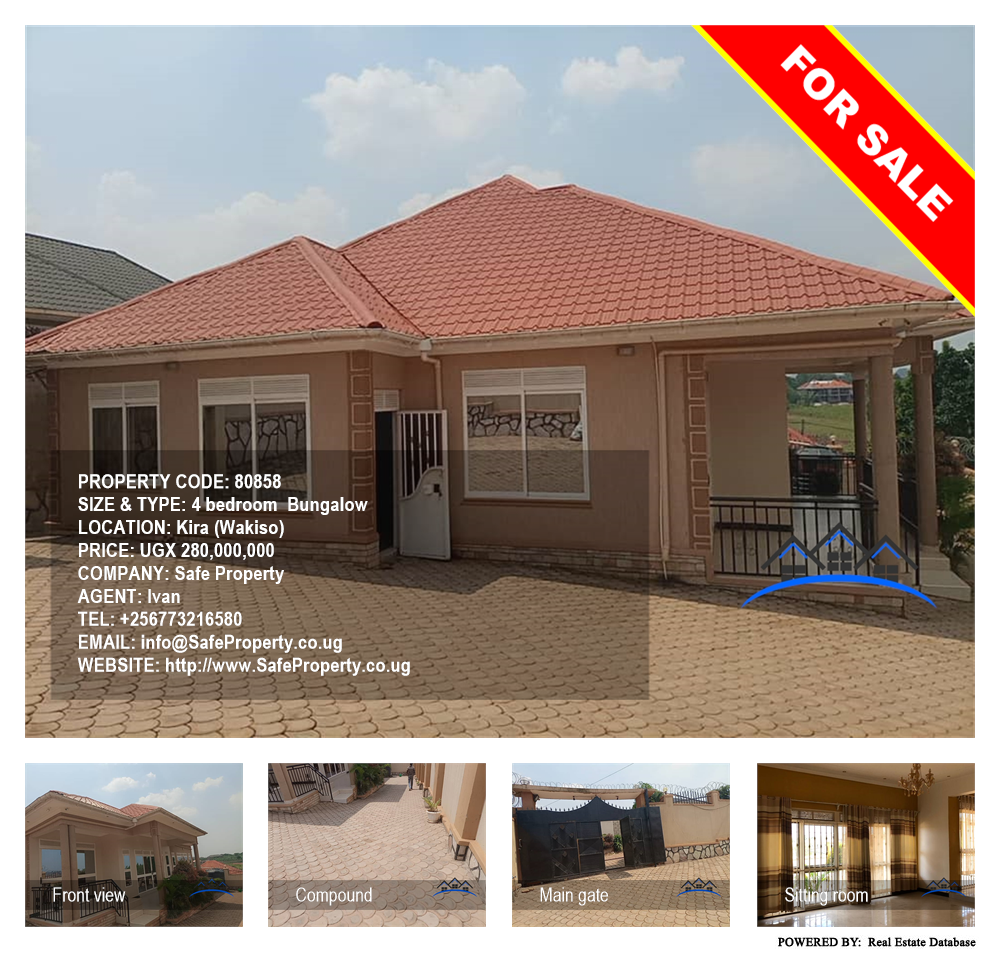 4 bedroom Bungalow  for sale in Kira Wakiso Uganda, code: 80858