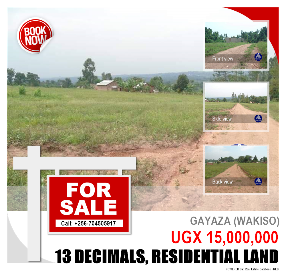 Residential Land  for sale in Gayaza Wakiso Uganda, code: 80907