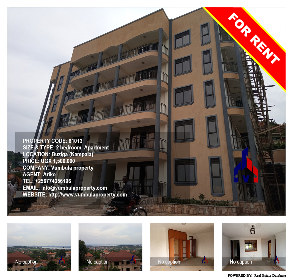 2 bedroom Apartment  for rent in Buziga Kampala Uganda, code: 81013