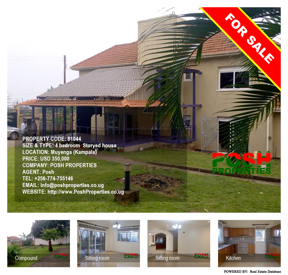 4 bedroom Storeyed house  for sale in Muyenga Kampala Uganda, code: 81044