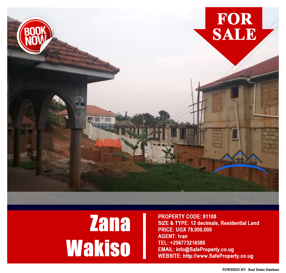 Residential Land  for sale in Zana Wakiso Uganda, code: 81108