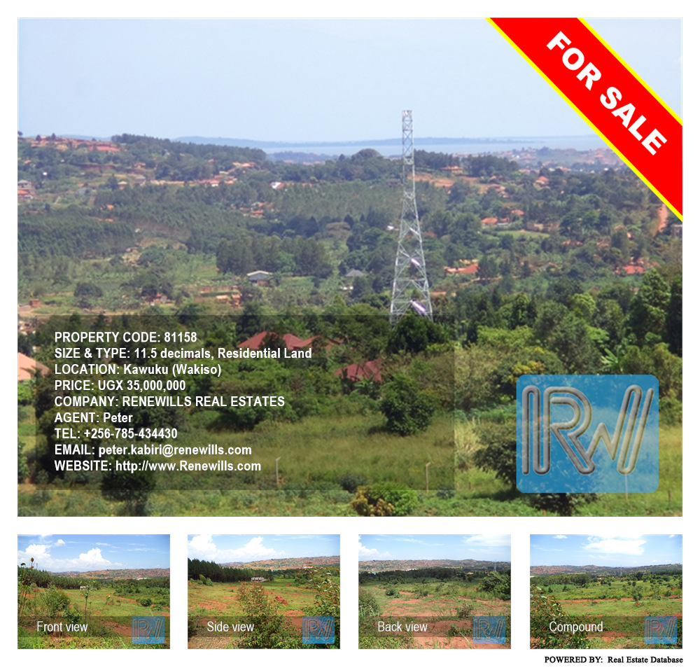 Residential Land  for sale in Kawuku Wakiso Uganda, code: 81158