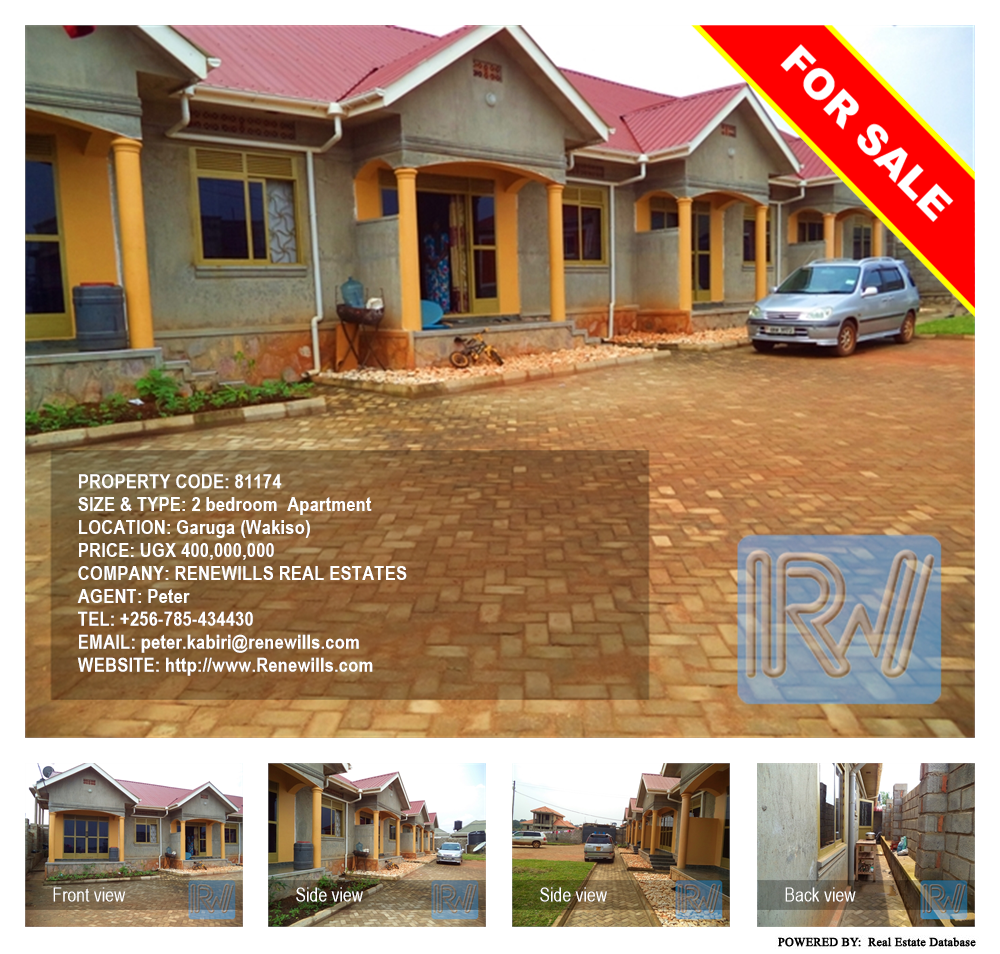 2 bedroom Apartment  for sale in Garuga Wakiso Uganda, code: 81174
