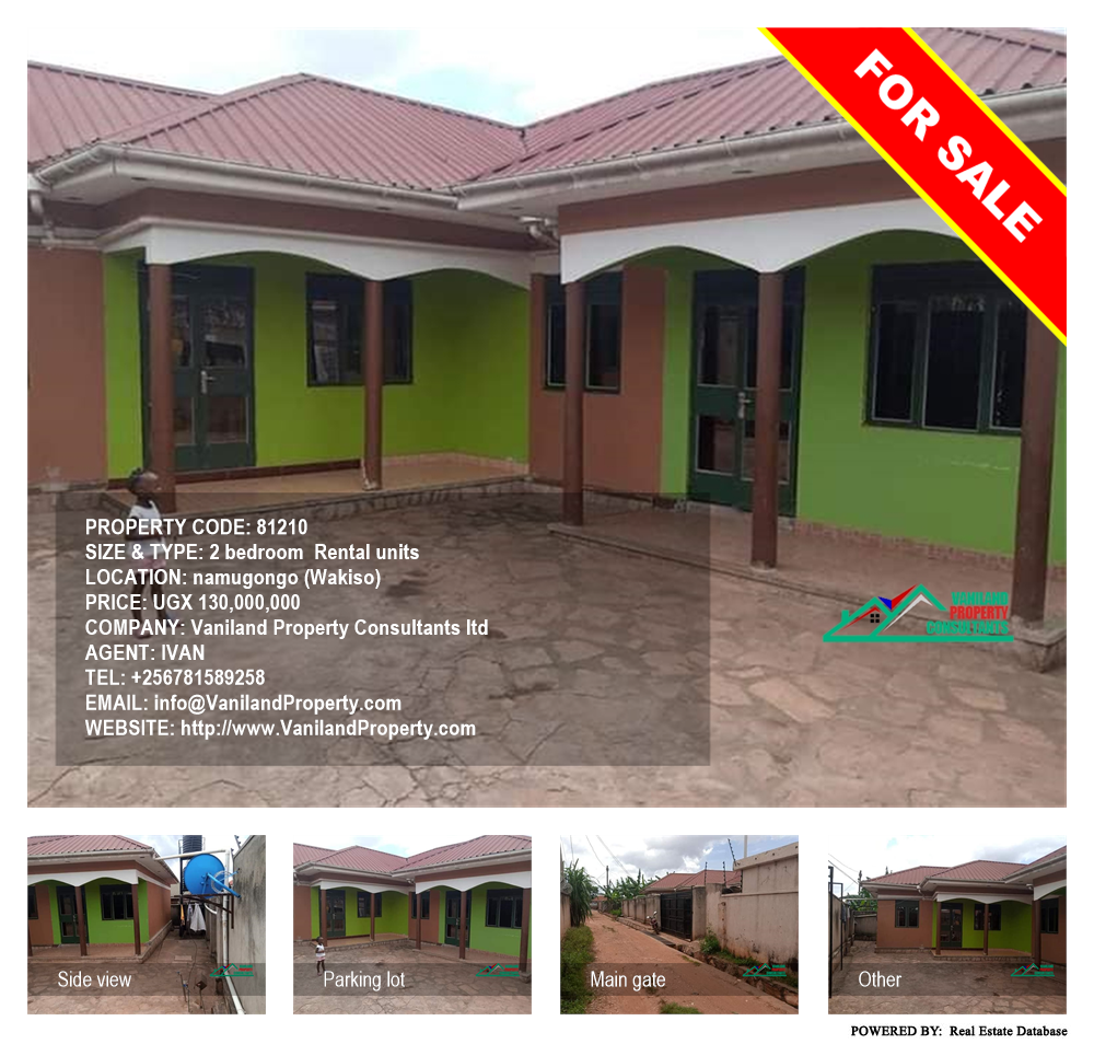 2 bedroom Rental units  for sale in Namugongo Wakiso Uganda, code: 81210