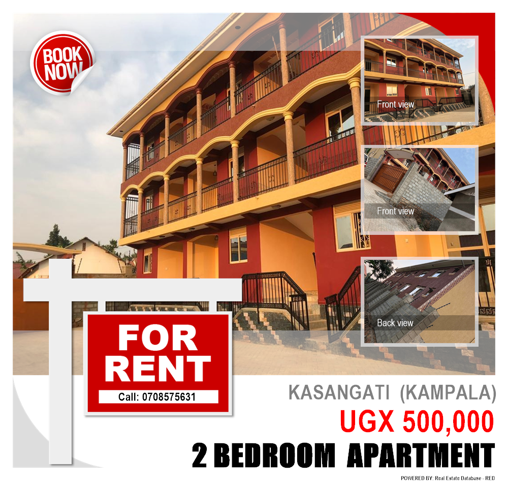 2 bedroom Apartment  for rent in Kasangati Kampala Uganda, code: 81222