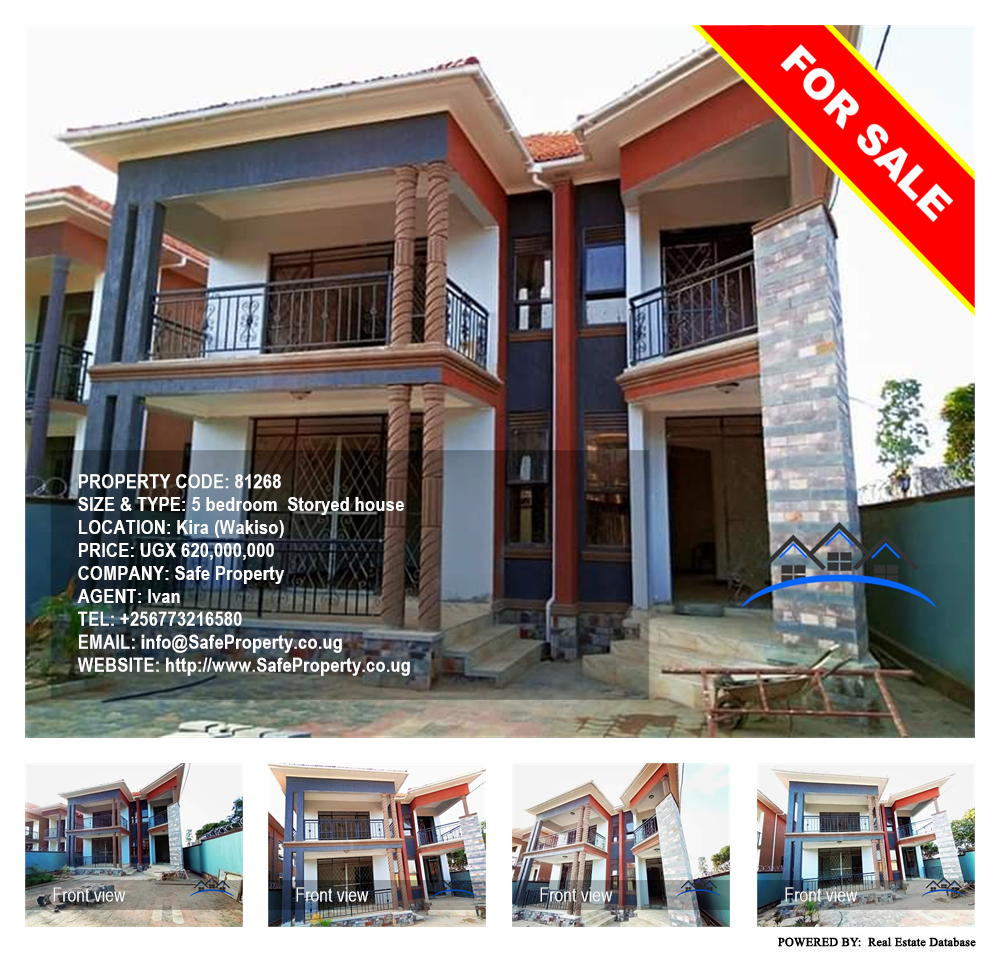 5 bedroom Storeyed house  for sale in Kira Wakiso Uganda, code: 81268