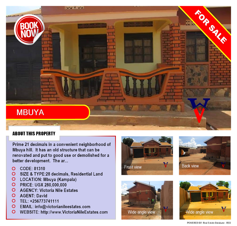 Residential Land  for sale in Mbuya Kampala Uganda, code: 81310