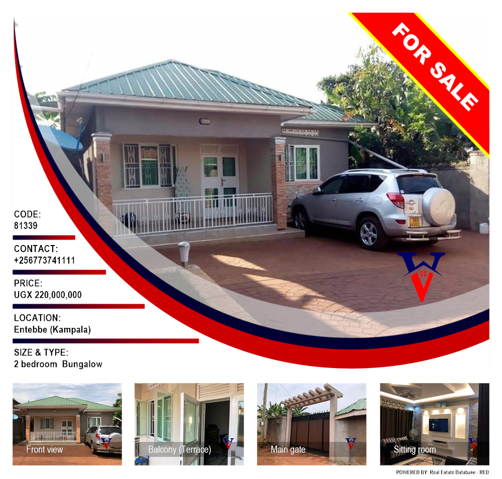 2 bedroom Bungalow  for sale in Entebbe Kampala Uganda, code: 81339