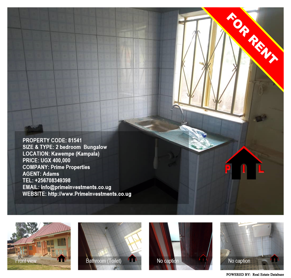 2 bedroom Bungalow  for rent in Kawempe Kampala Uganda, code: 81541