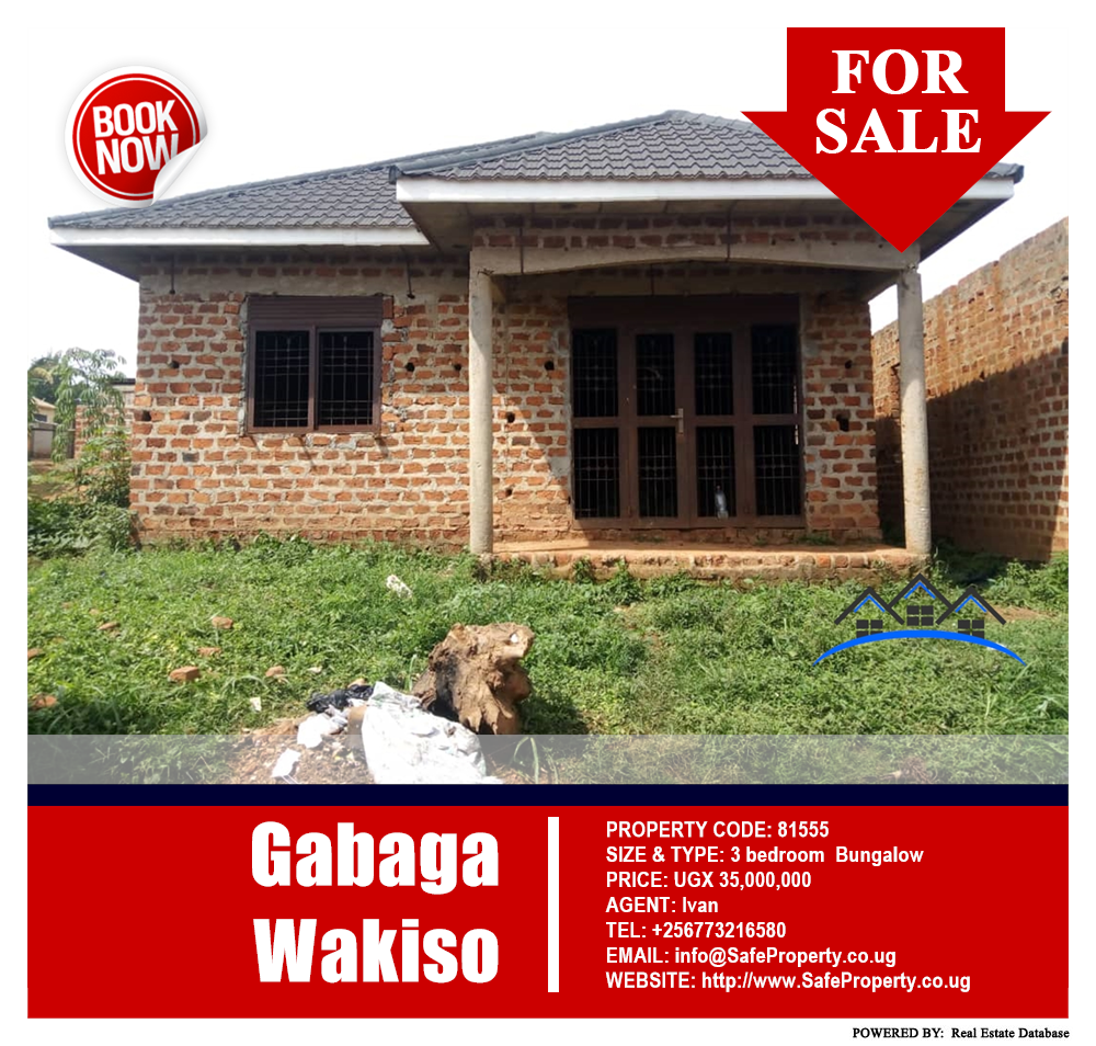 3 bedroom Bungalow  for sale in Gabaga Wakiso Uganda, code: 81555