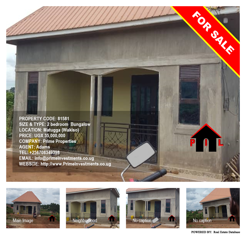 2 bedroom Bungalow  for sale in Matugga Wakiso Uganda, code: 81581