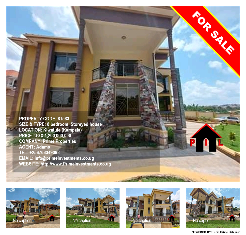 8 bedroom Storeyed house  for sale in Kiwaatule Kampala Uganda, code: 81583