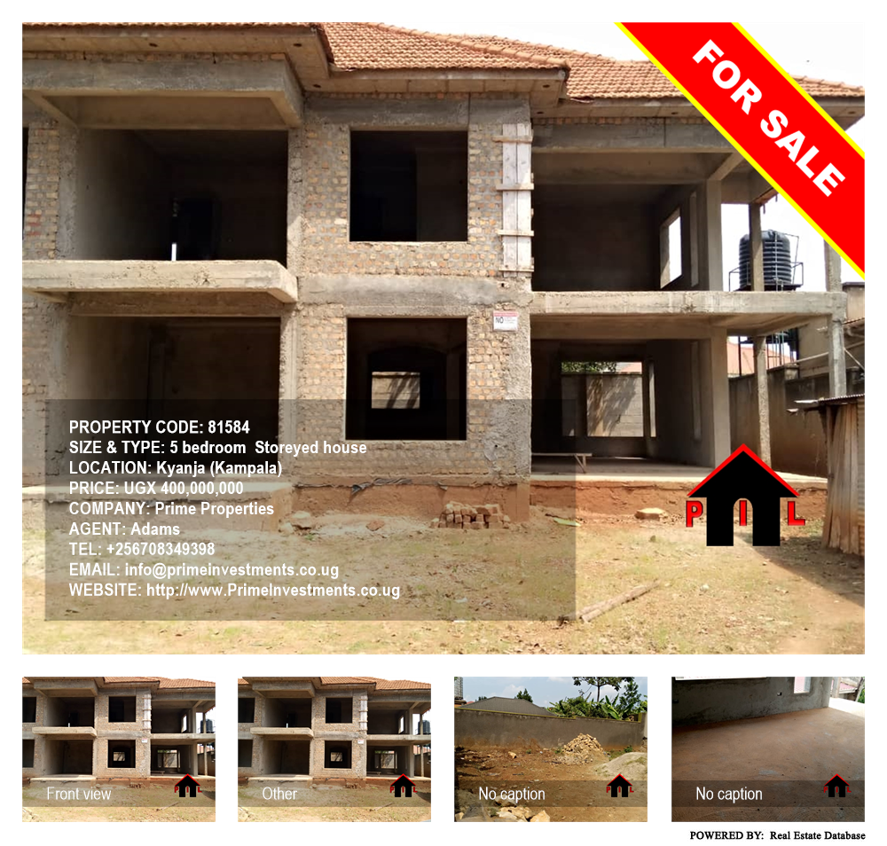 5 bedroom Storeyed house  for sale in Kyanja Kampala Uganda, code: 81584