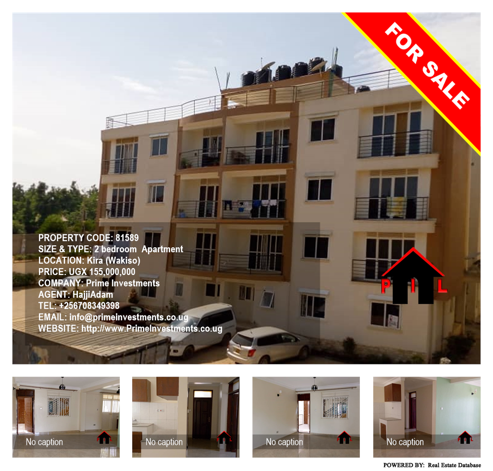 2 bedroom Apartment  for sale in Kira Wakiso Uganda, code: 81589