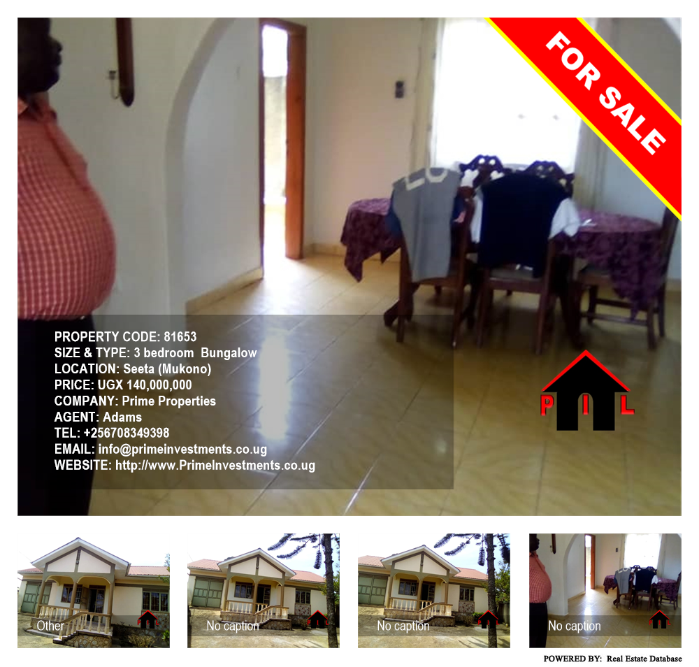 3 bedroom Bungalow  for sale in Seeta Mukono Uganda, code: 81653
