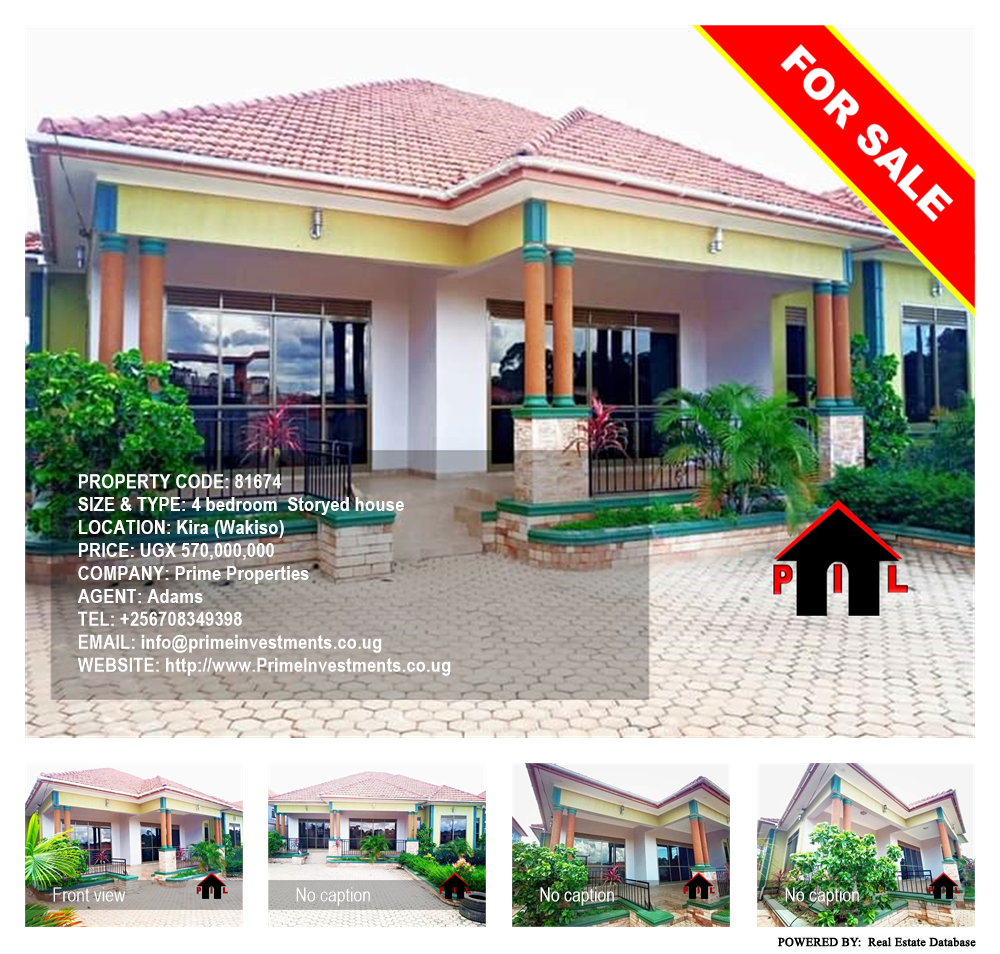 4 bedroom Storeyed house  for sale in Kira Wakiso Uganda, code: 81674
