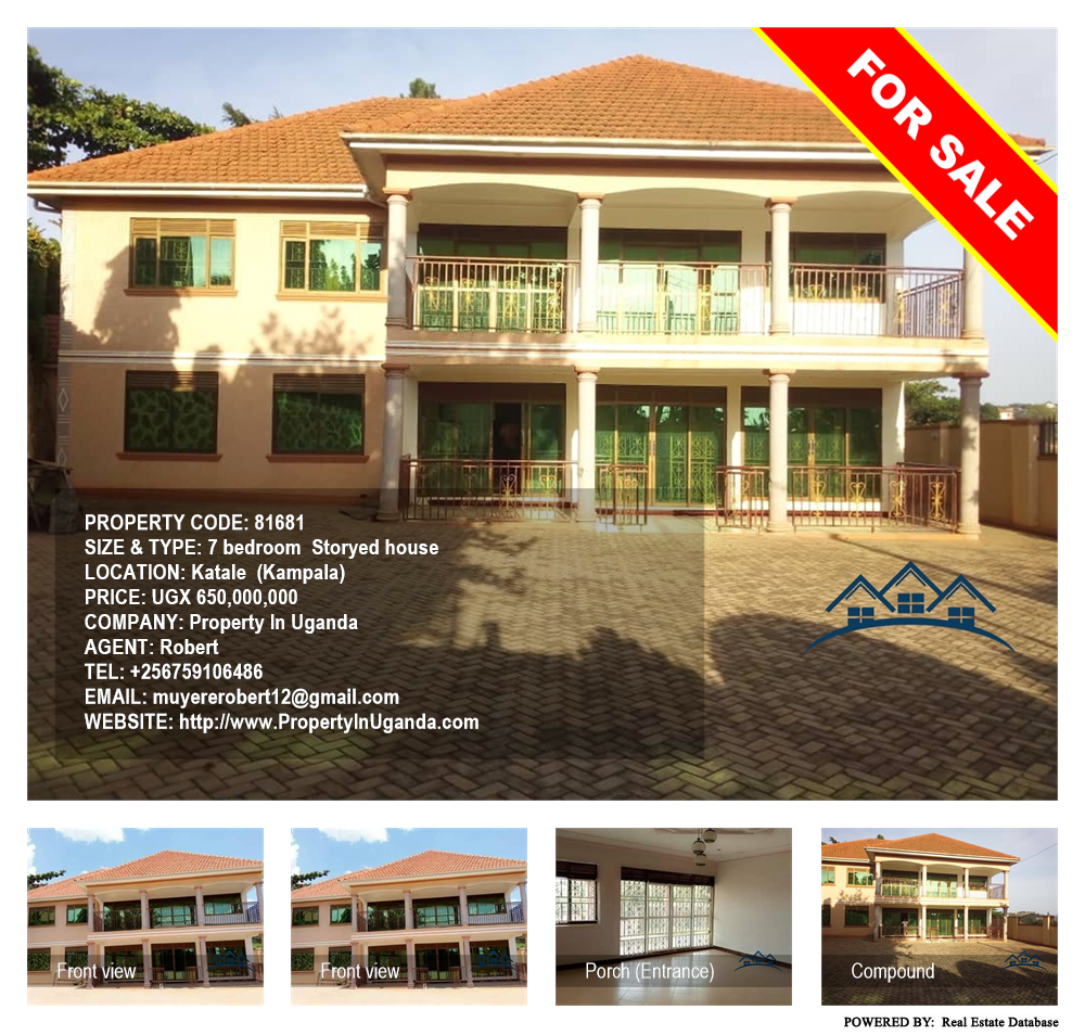 7 bedroom Storeyed house  for sale in Katale Kampala Uganda, code: 81681