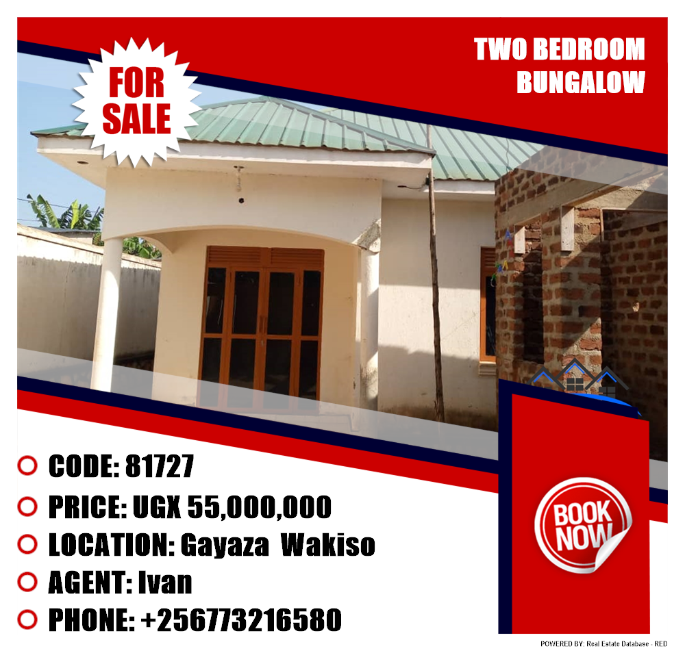 2 bedroom Bungalow  for sale in Gayaza Wakiso Uganda, code: 81727