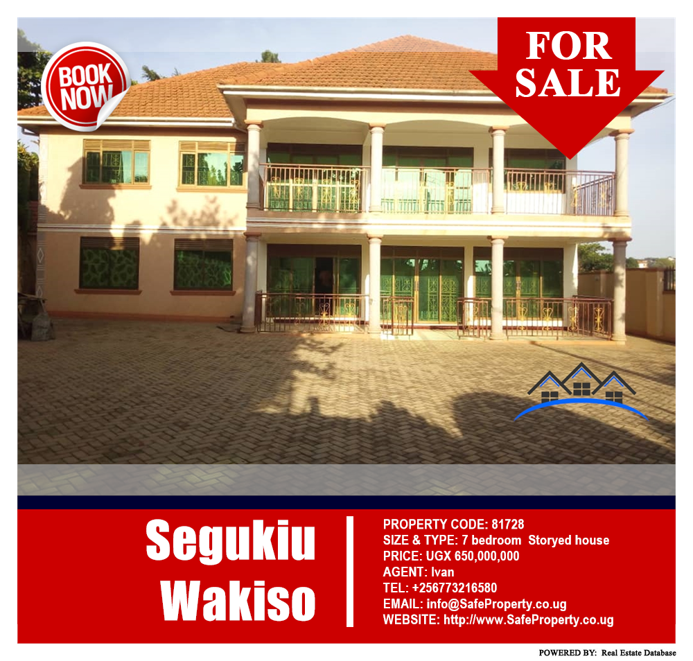 7 bedroom Storeyed house  for sale in Seguku Wakiso Uganda, code: 81728