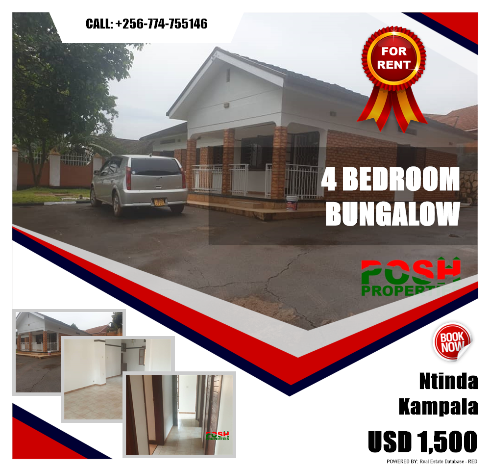 4 bedroom Bungalow  for rent in Ntinda Kampala Uganda, code: 81824