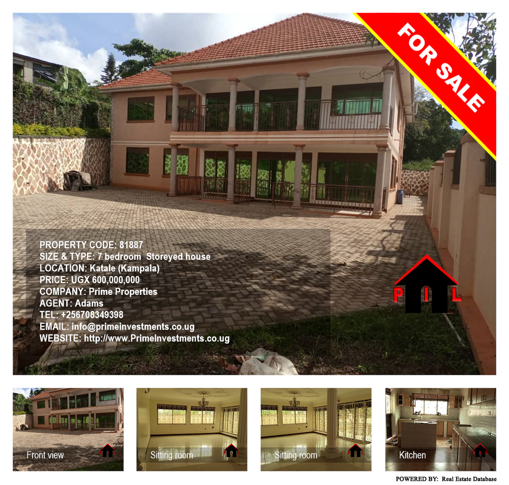 7 bedroom Storeyed house  for sale in Katale Kampala Uganda, code: 81887